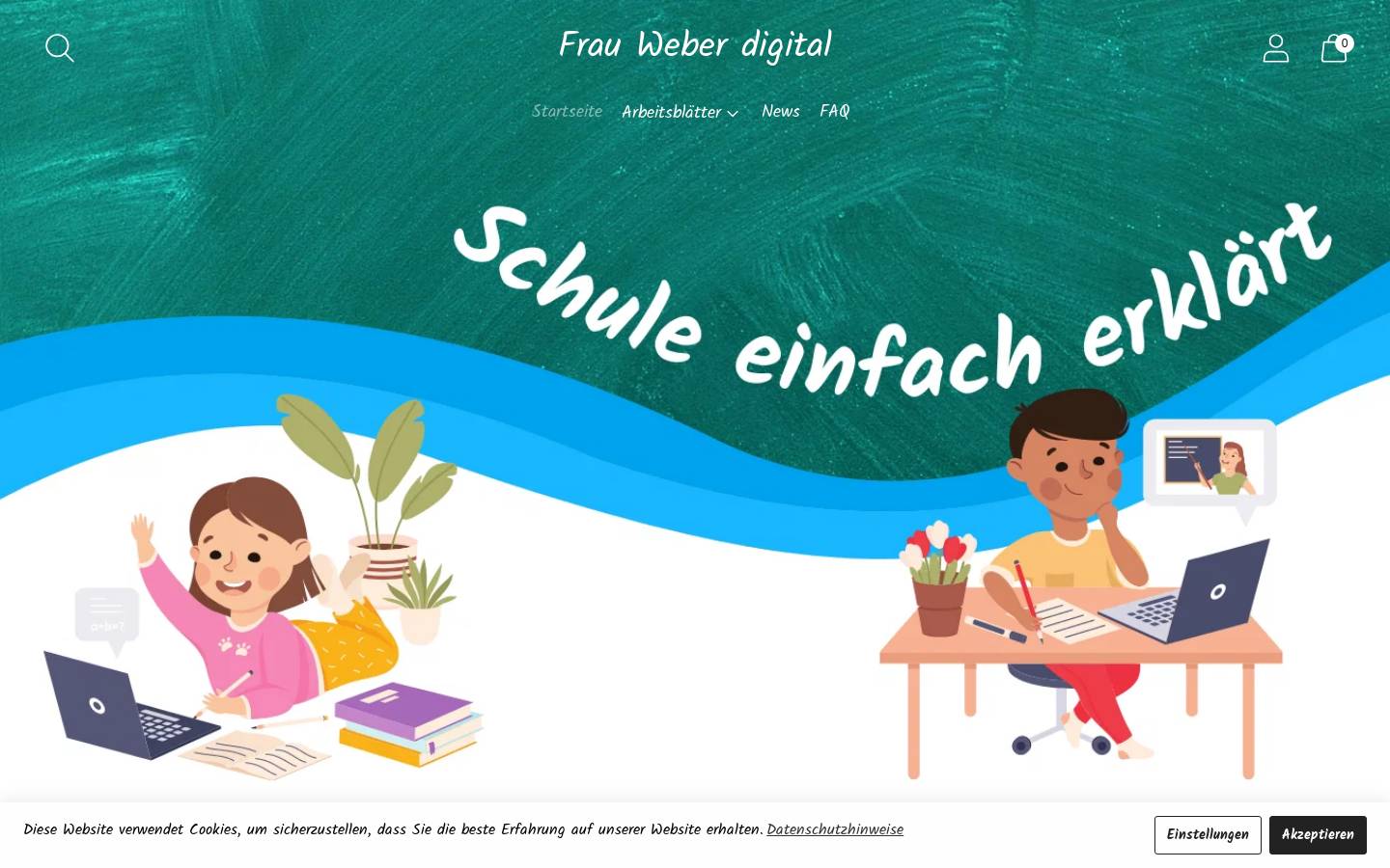 frauweberdigital.de homepage screenshot