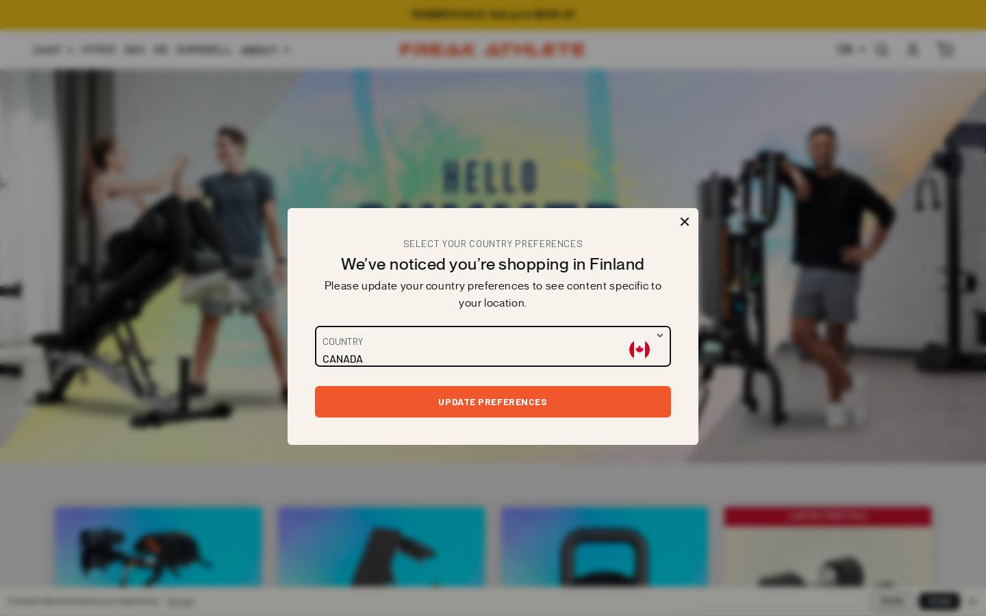 freakathlete.ca homepage screenshot
