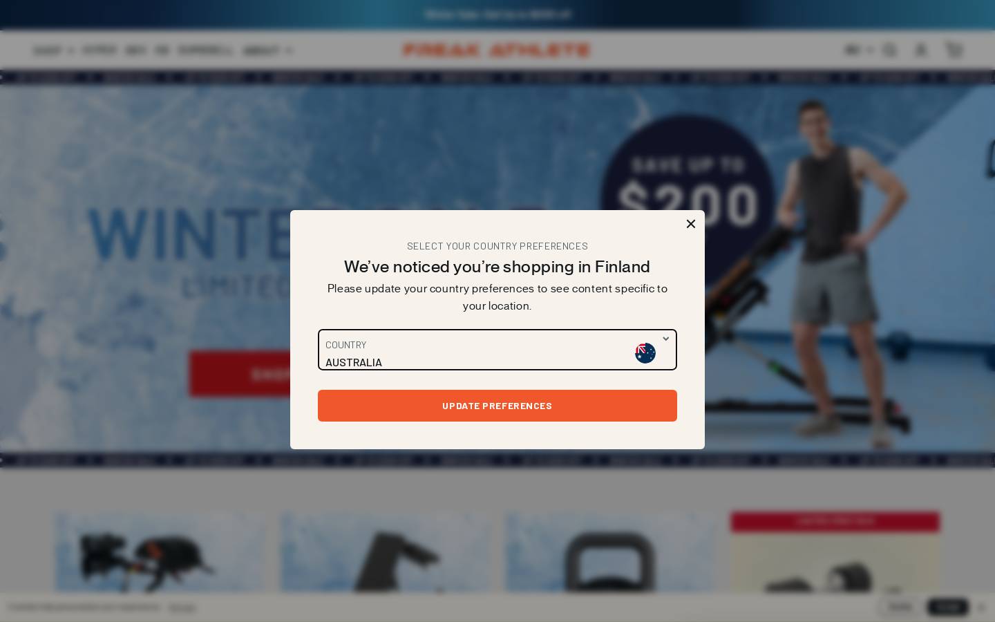 freakathlete.com.au homepage screenshot