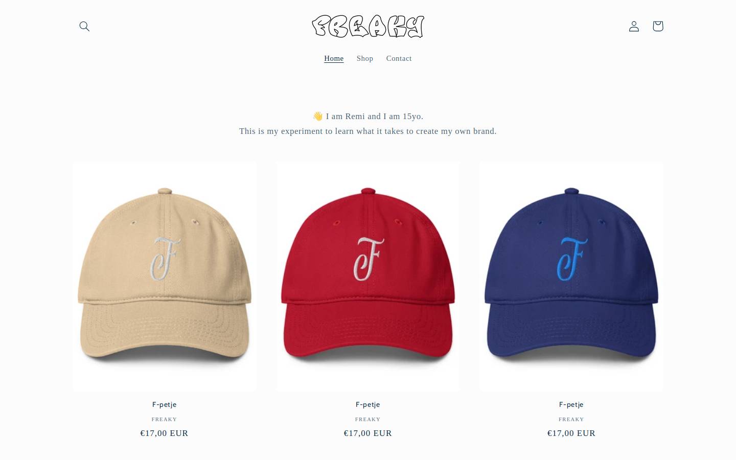 Freaky homepage screenshot