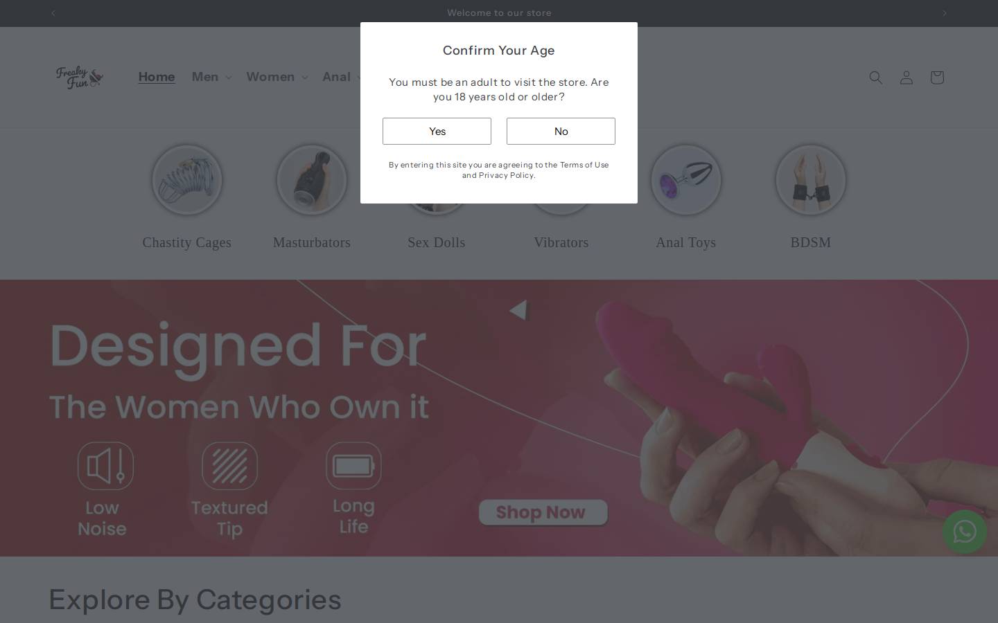Freakyfun homepage screenshot