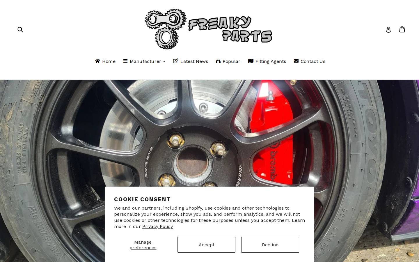 Freakyparts homepage screenshot