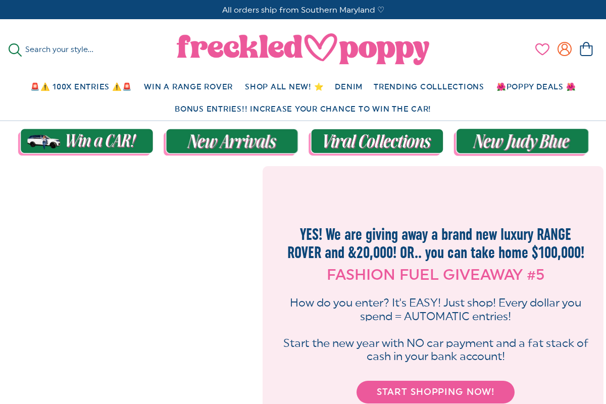 freckledpoppy.com homepage screenshot