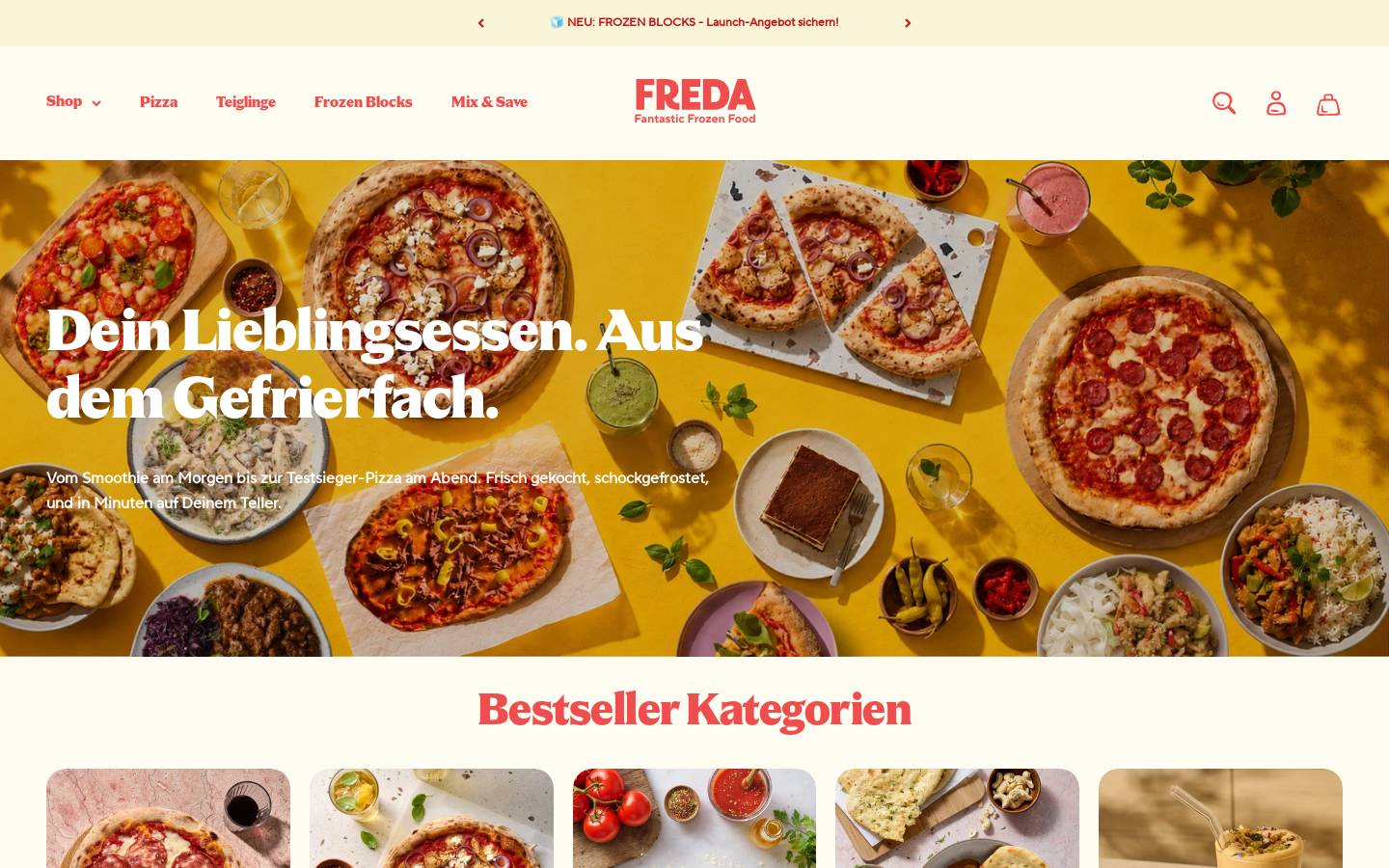 freda.de homepage screenshot