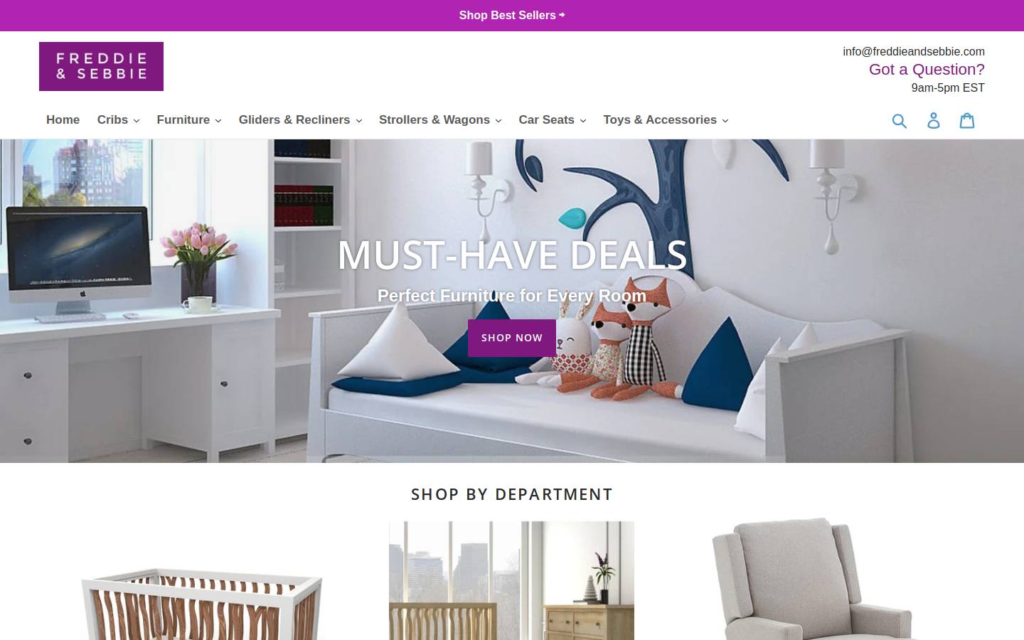 freddieandsebbie.com homepage screenshot
