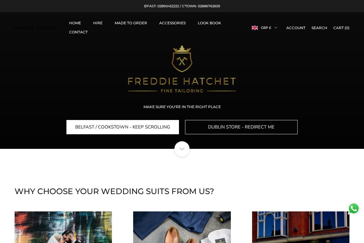freddiehatchet.com homepage screenshot
