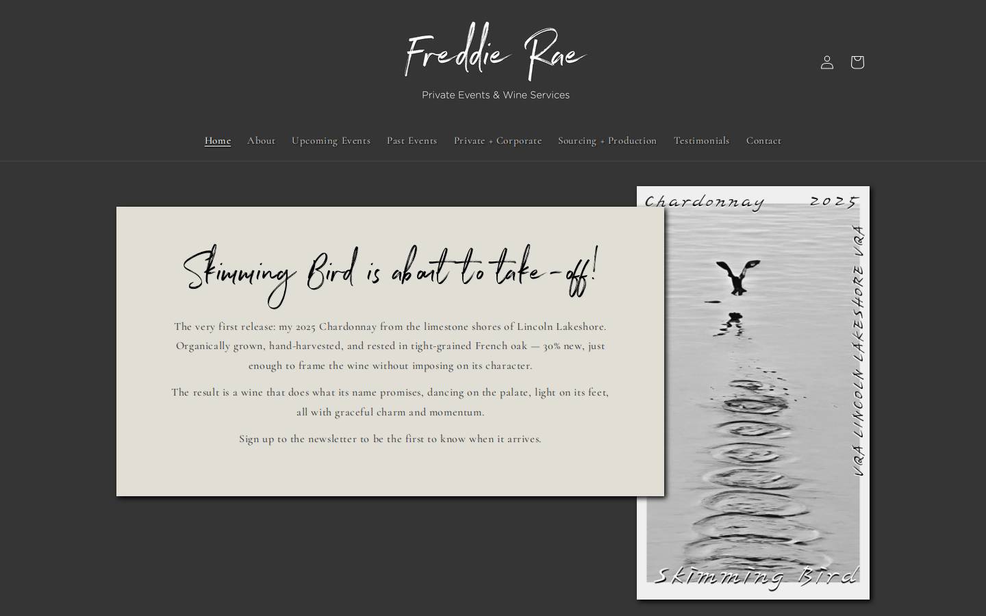 freddierae.com homepage screenshot
