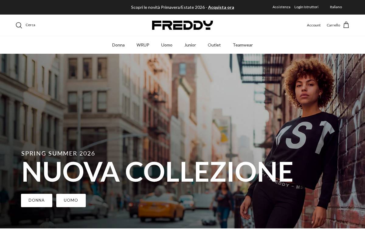 Freddy homepage screenshot