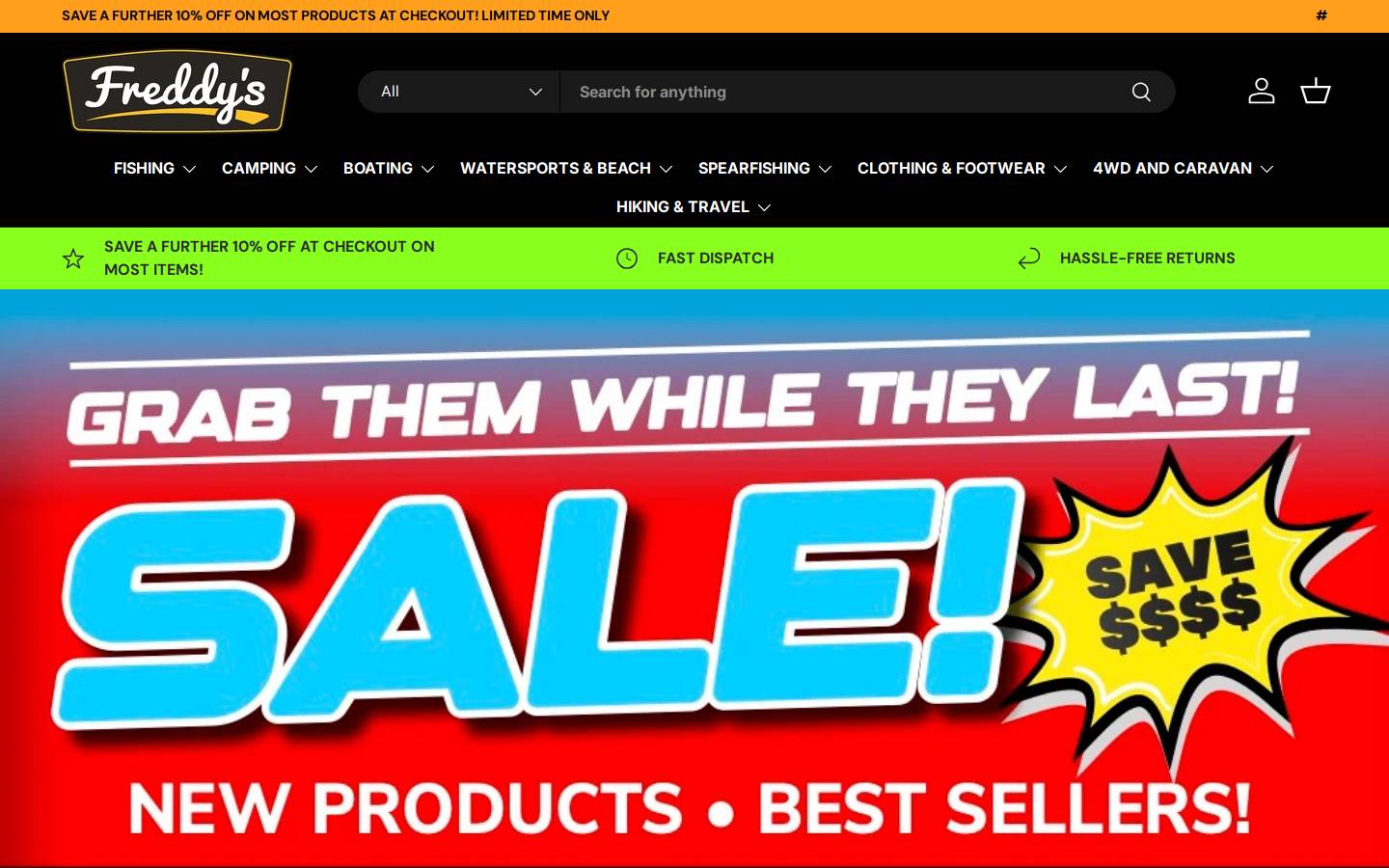 Freddys homepage screenshot
