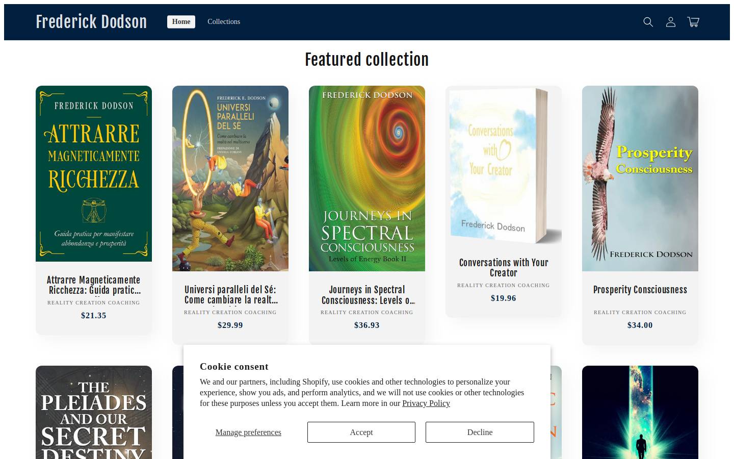 frederickdodson.com homepage screenshot