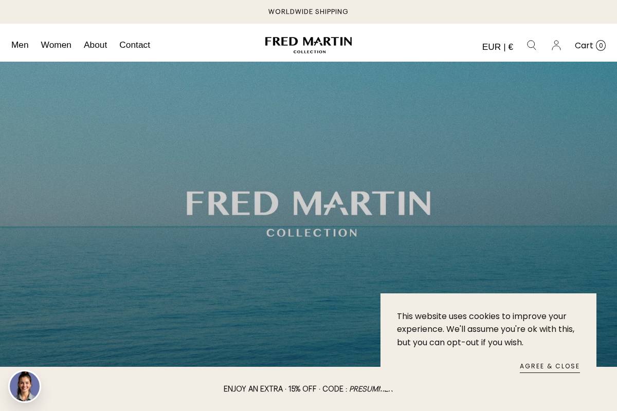 Fred Martin Collection homepage screenshot