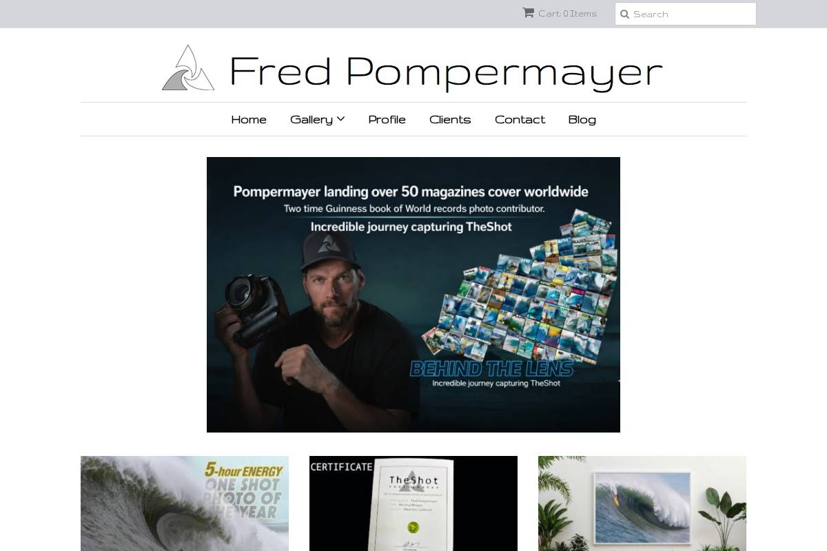 fredpompermayer.com homepage screenshot
