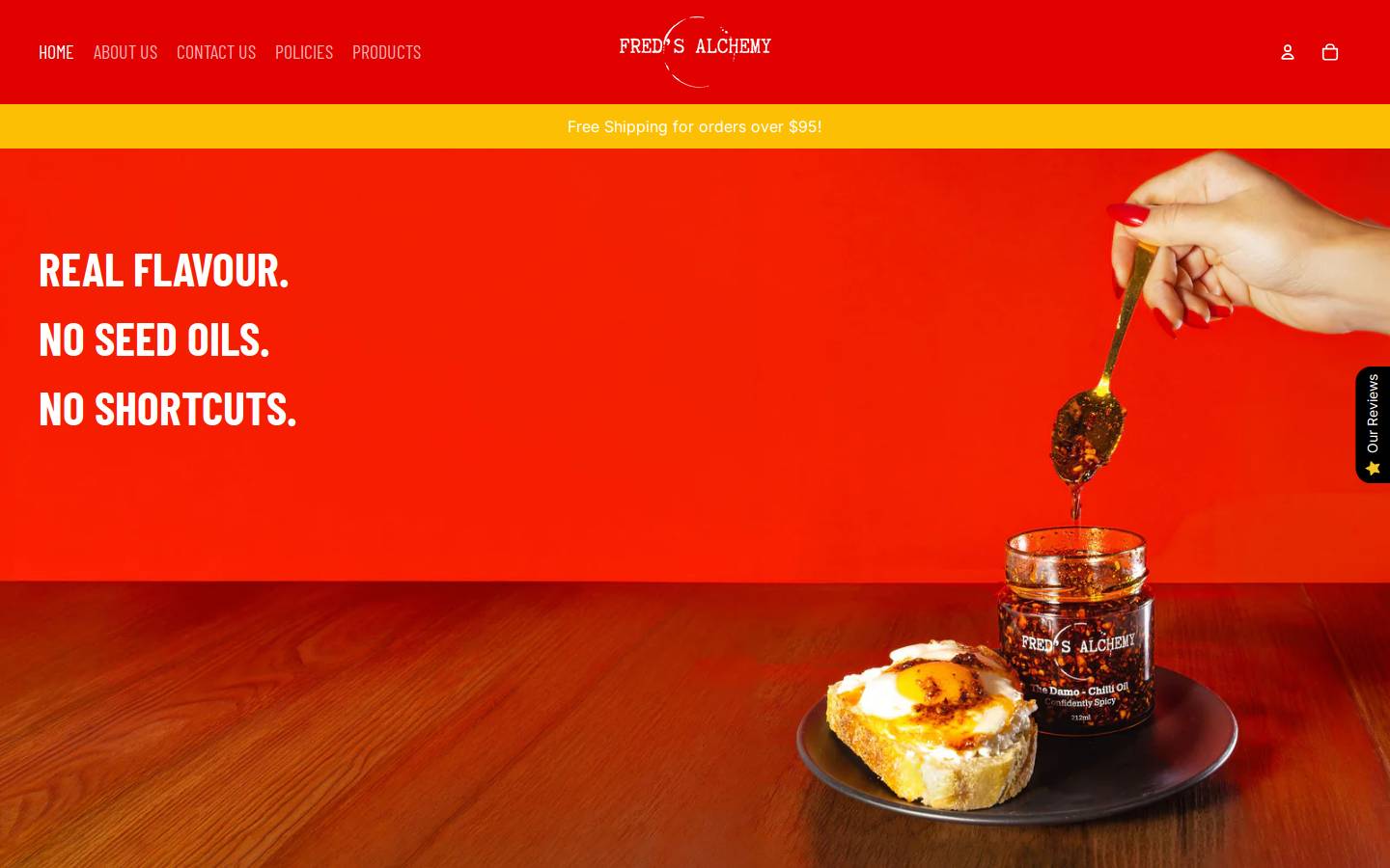 fredsalchemy.com homepage screenshot