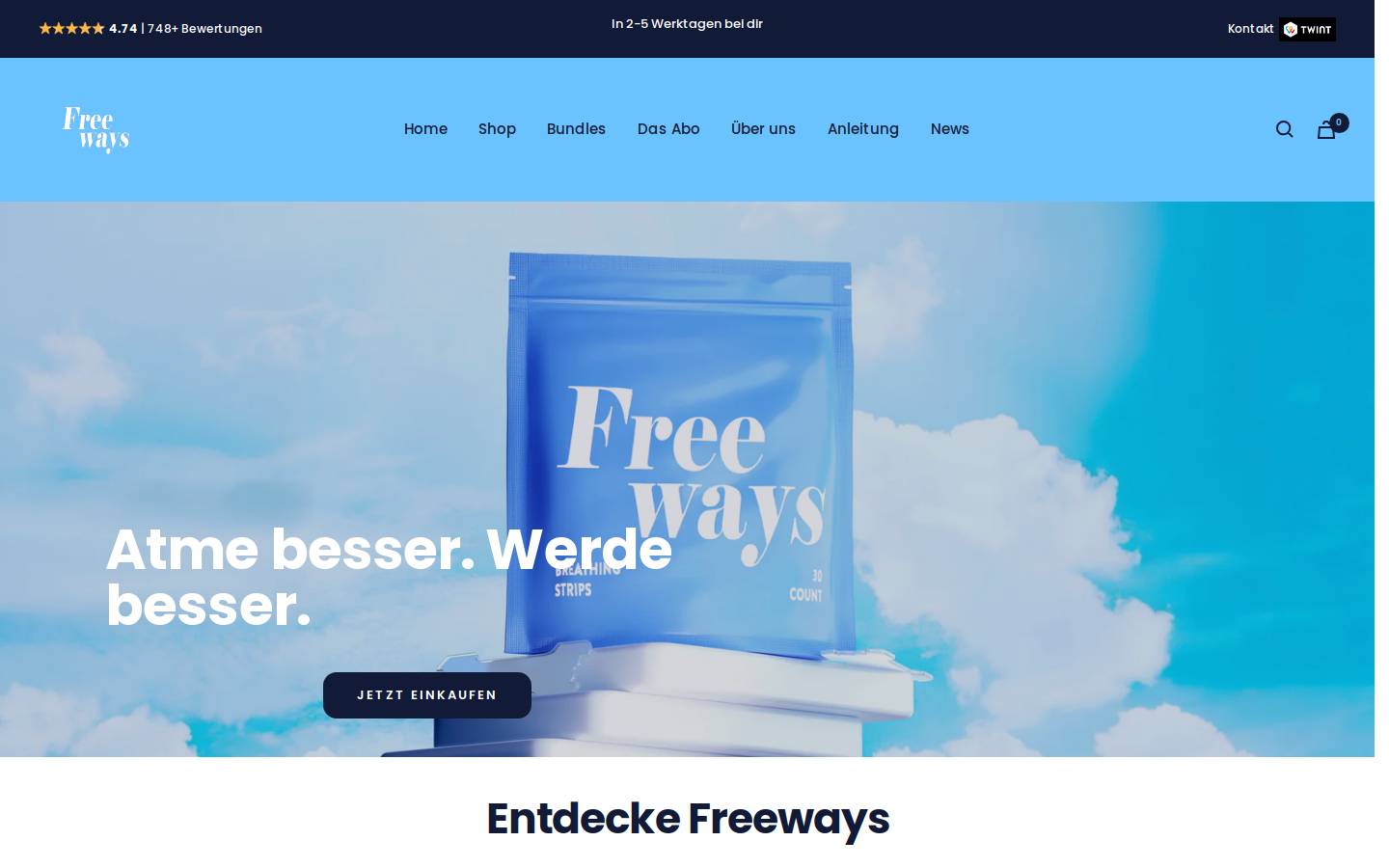 free-ways.de homepage screenshot