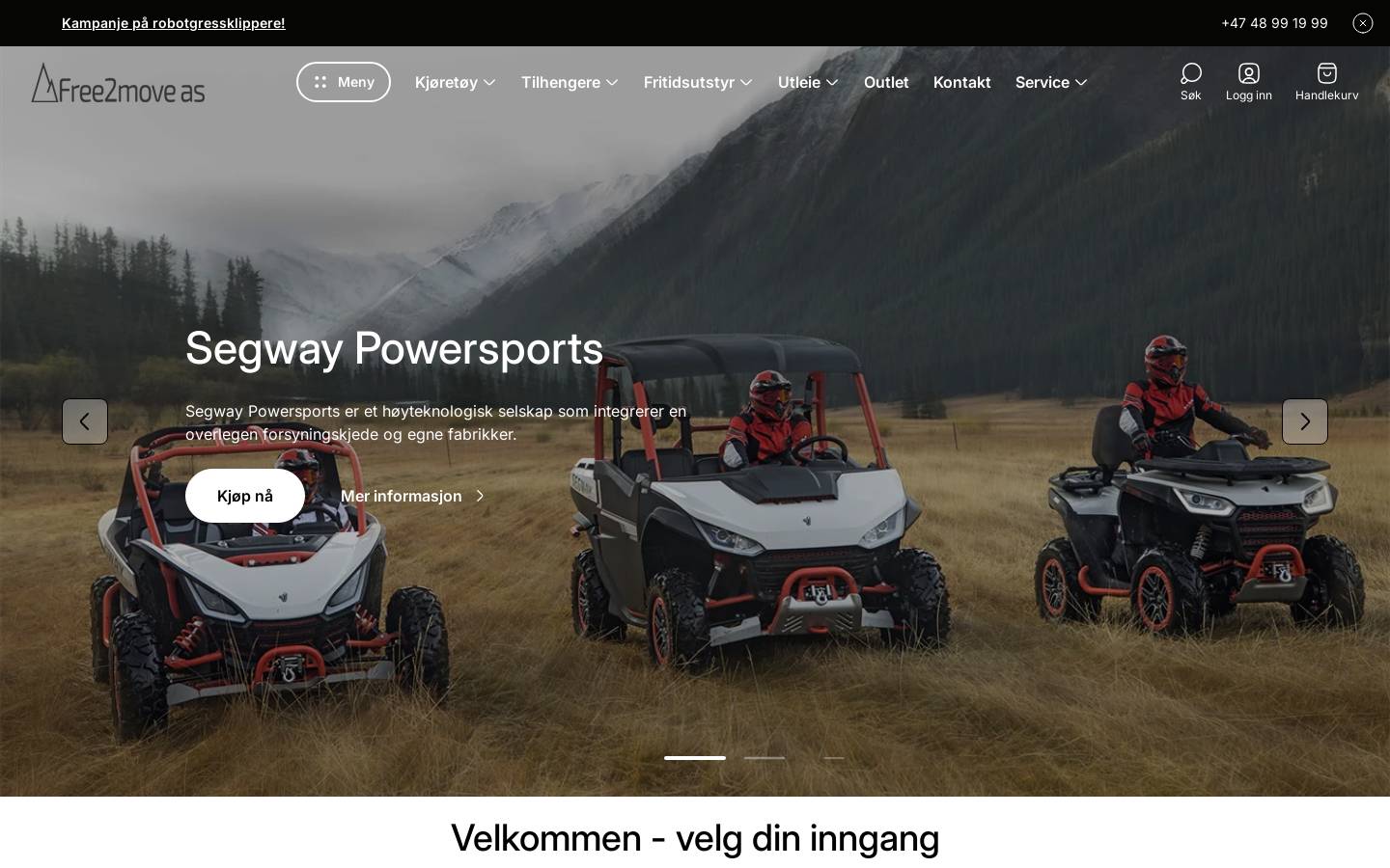 Free2move homepage screenshot