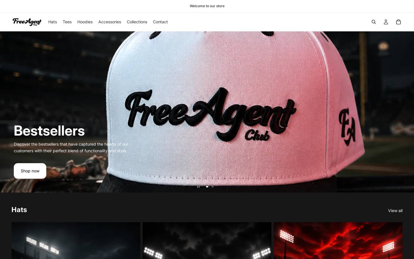 freeagentclub.com homepage screenshot