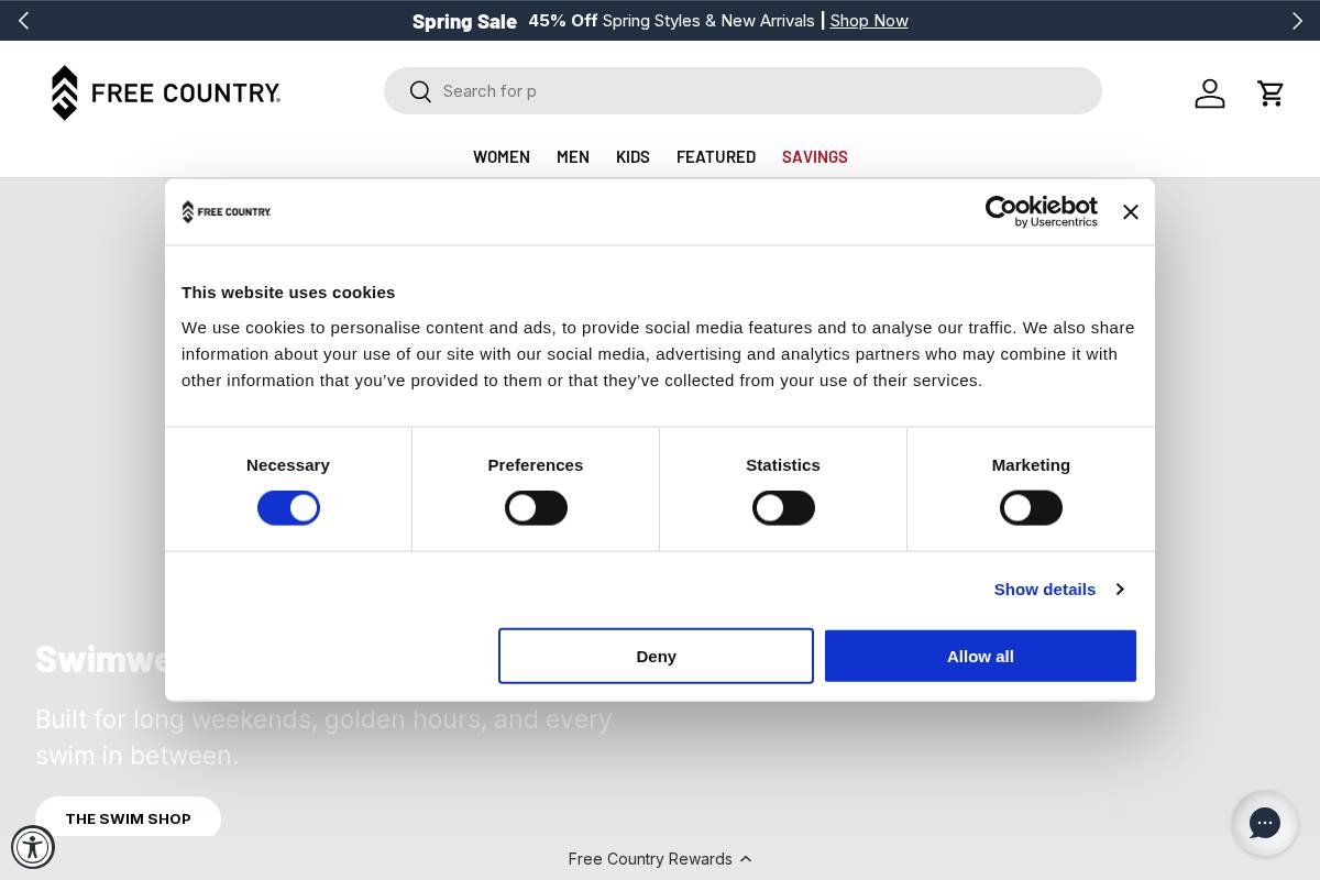 Free Country homepage screenshot