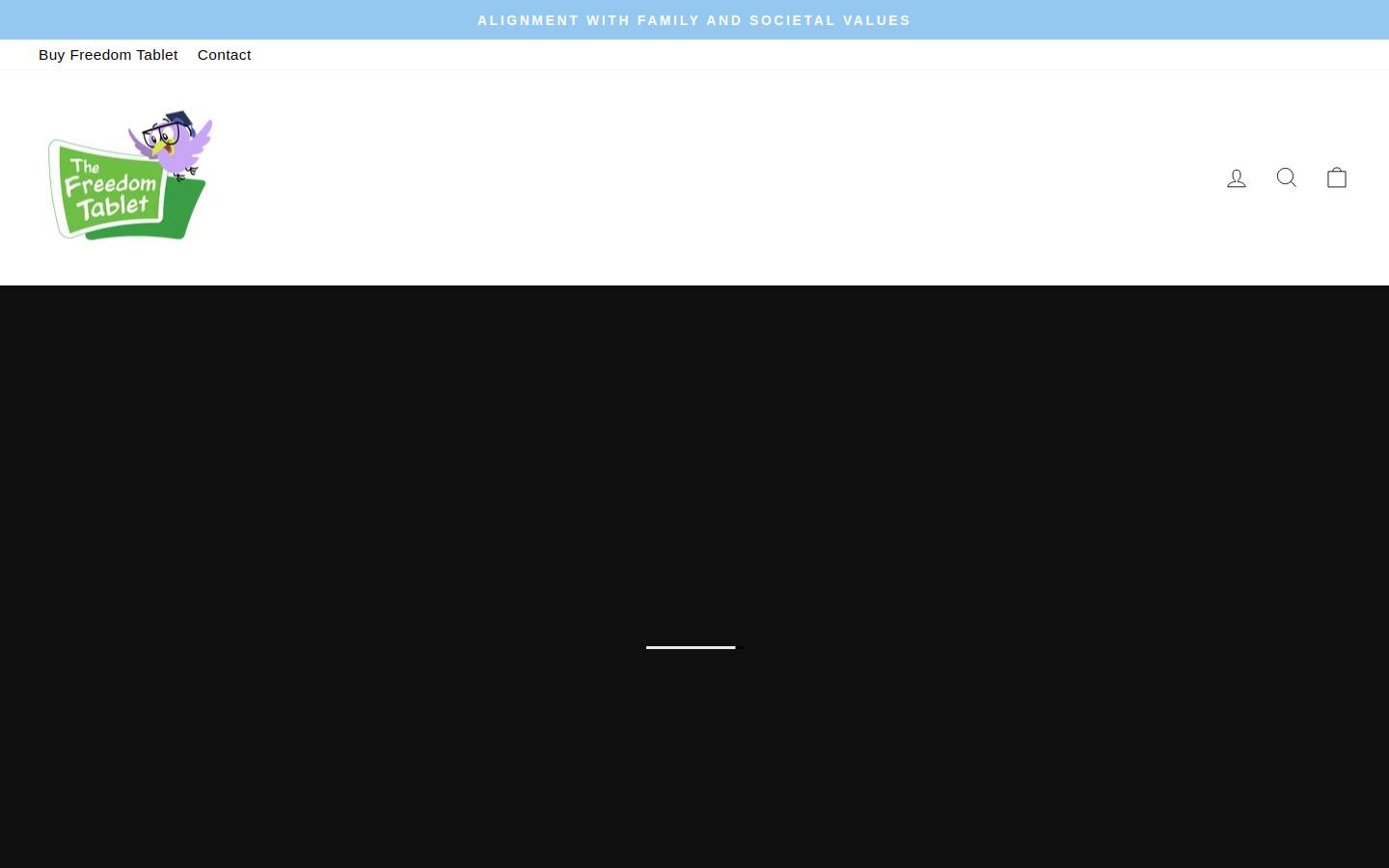 freedom-tablet.com homepage screenshot