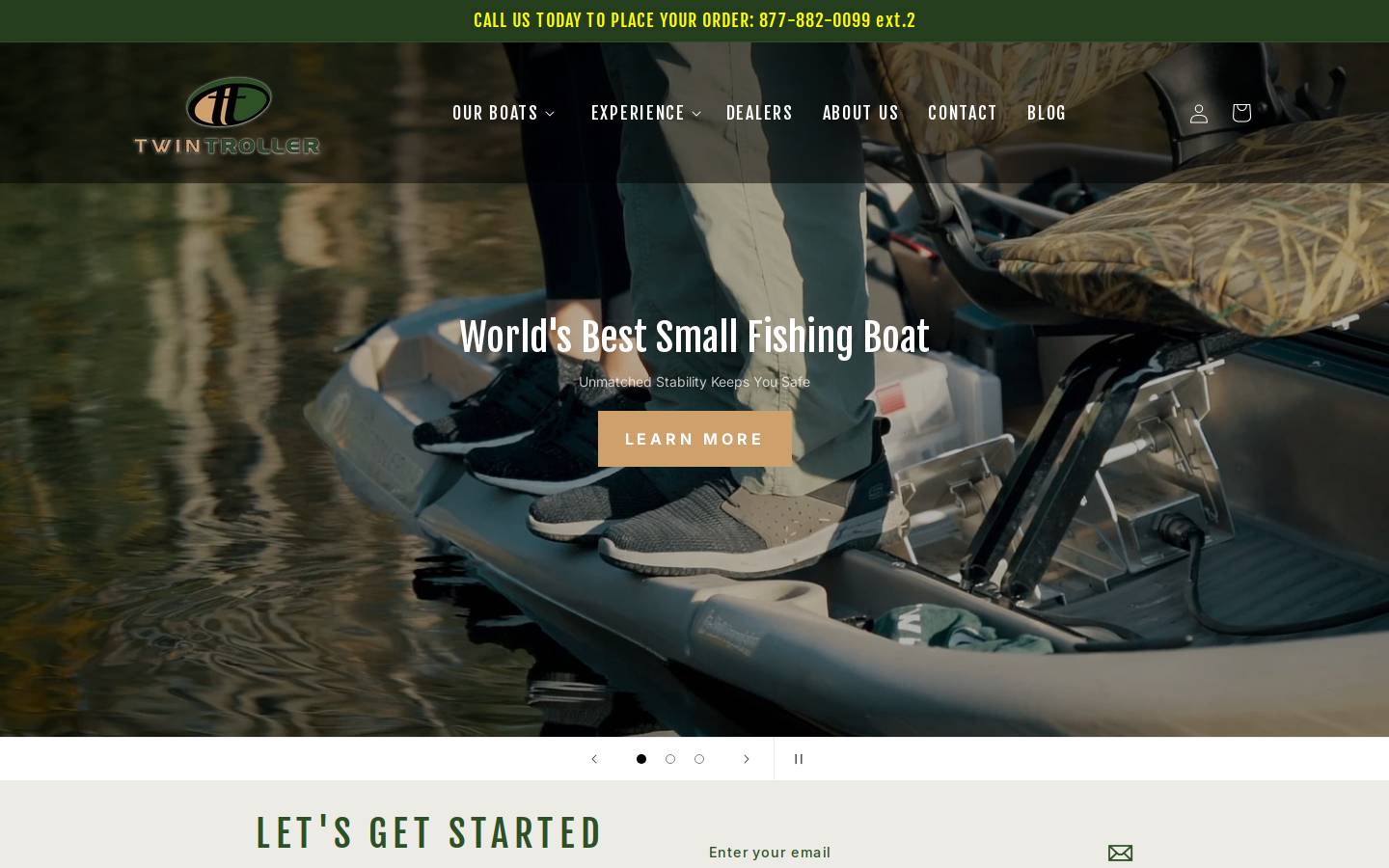 freedomelectricmarine.com homepage screenshot