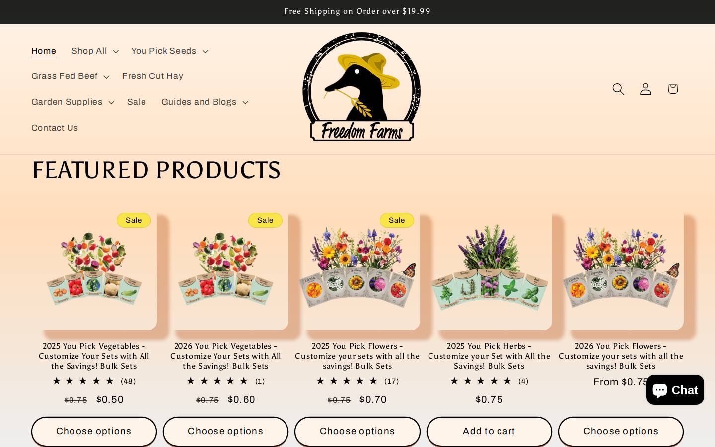freedomfarmsus.com homepage screenshot