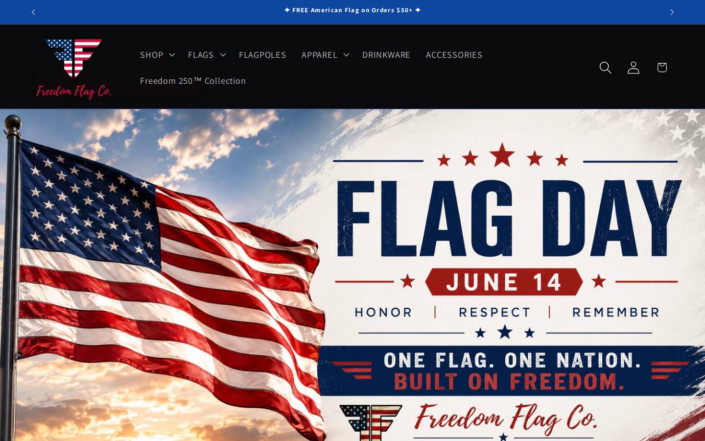 freedomflagco.com homepage screenshot