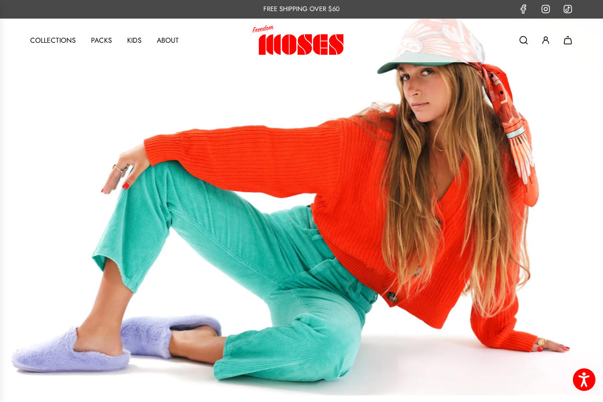 Freedom Moses homepage screenshot