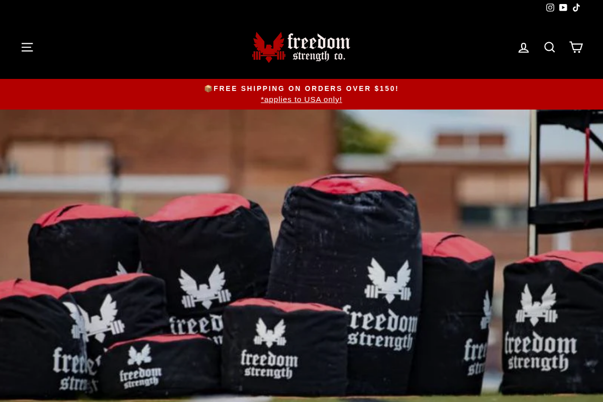 Freedom Strength Co. homepage screenshot