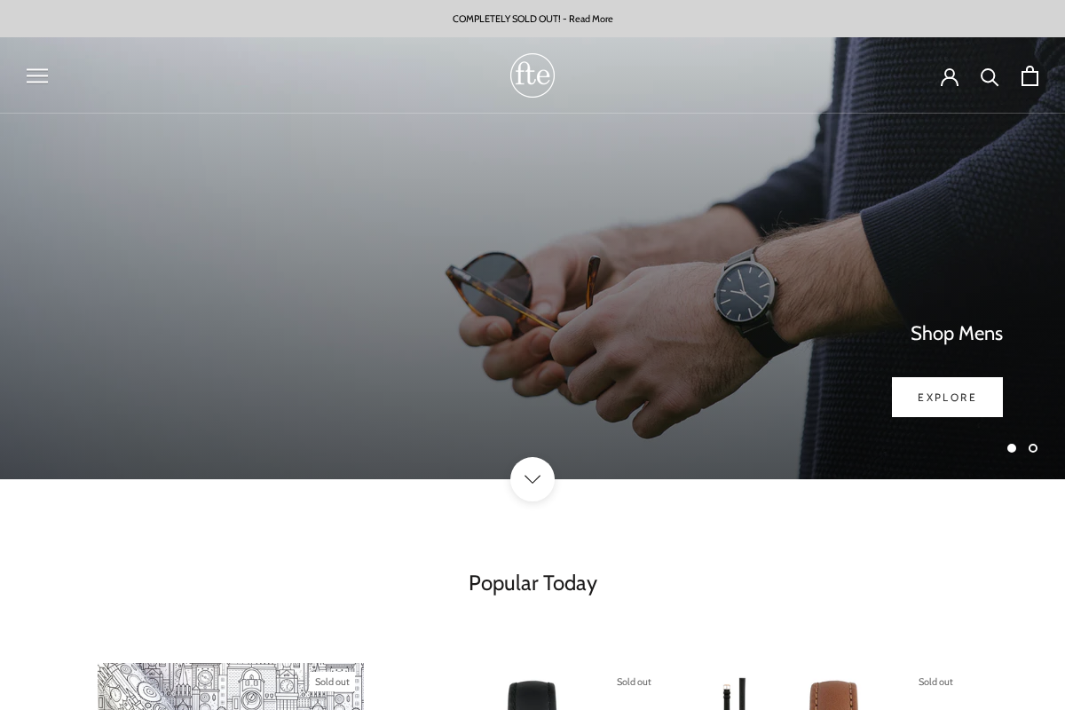 Freedom To Exist homepage screenshot