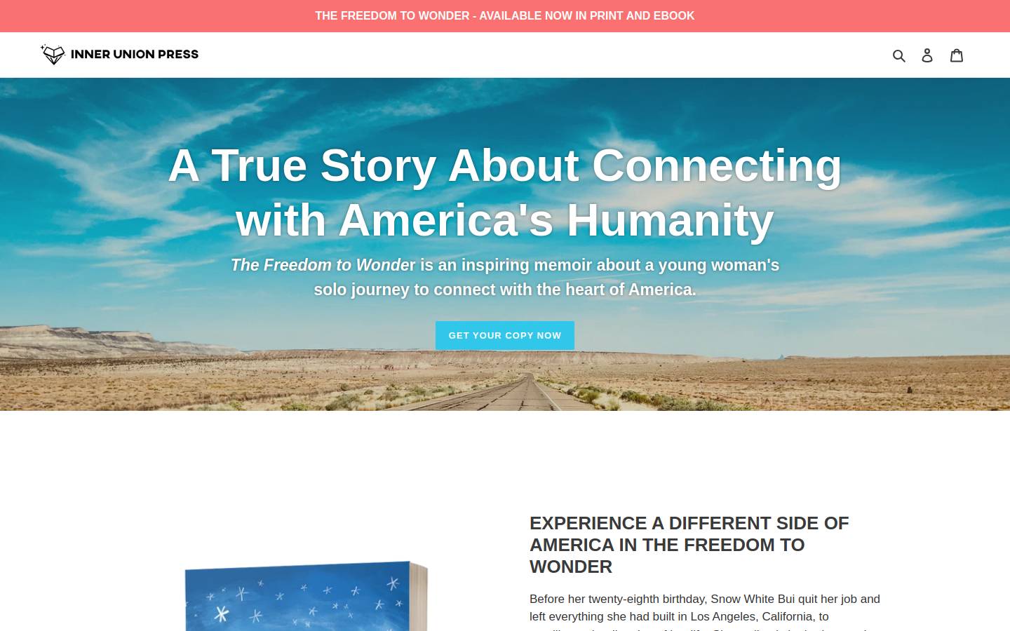 freedomtowonderbook.com homepage screenshot