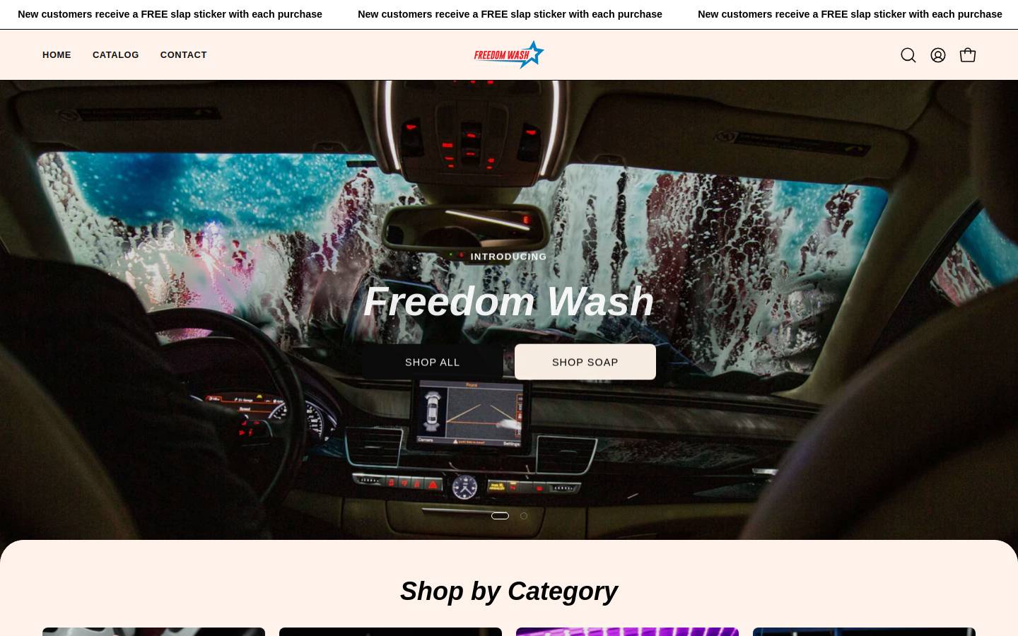 freedomwash.us homepage screenshot