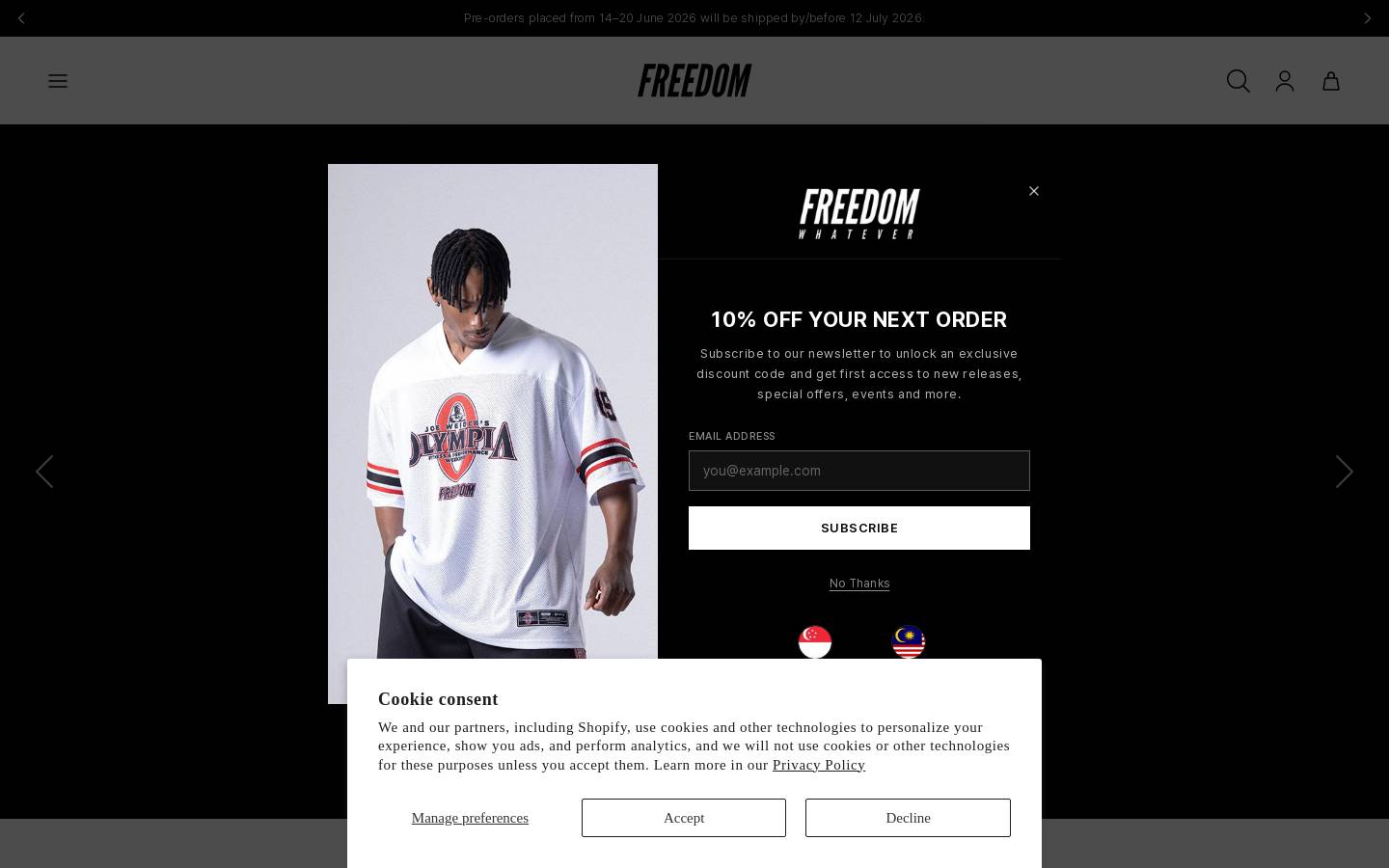freedomwhatevermy.com homepage screenshot