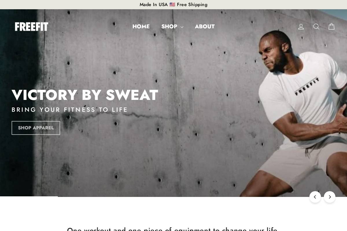 freefit.co homepage screenshot