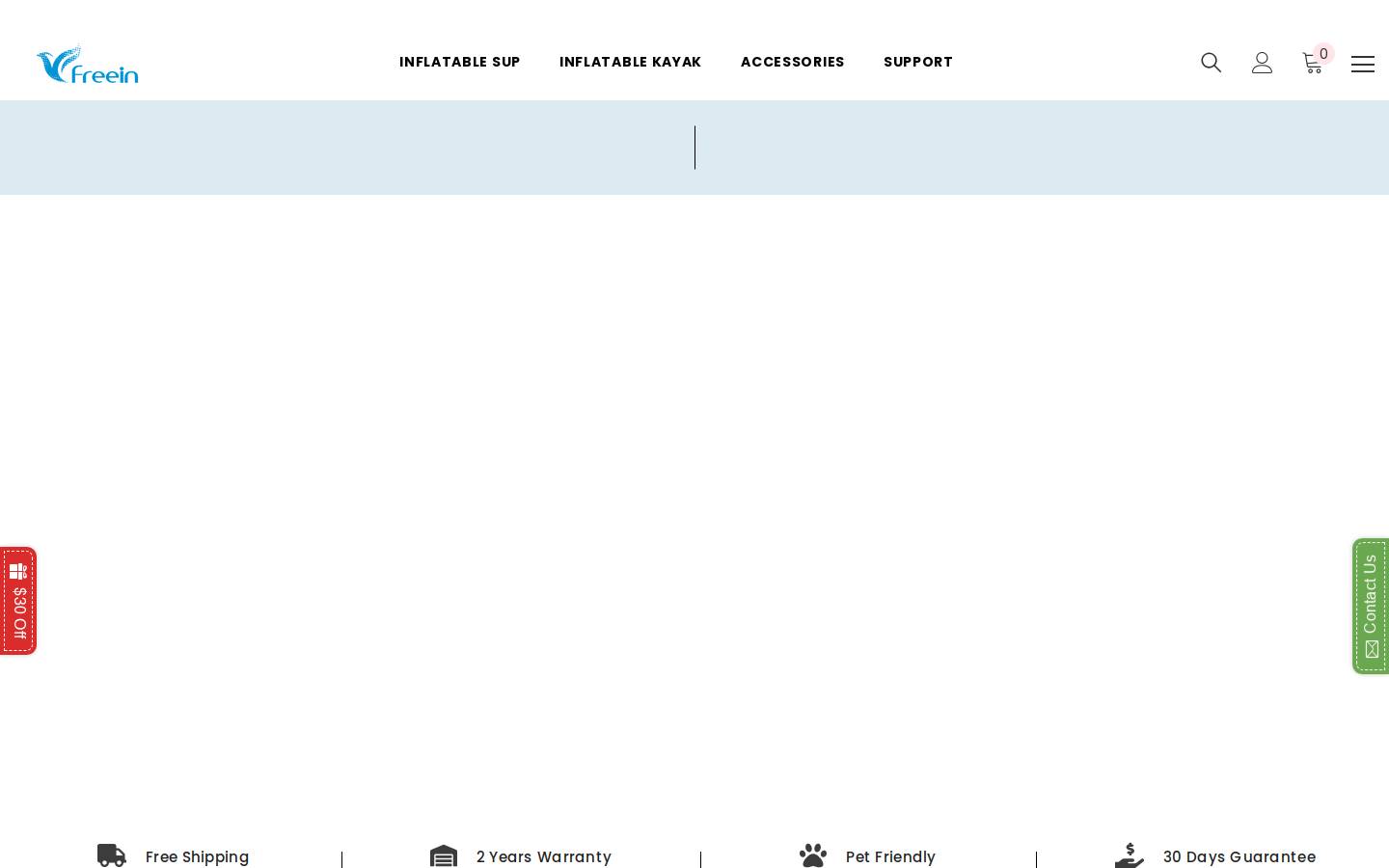 FreeinSUP homepage screenshot