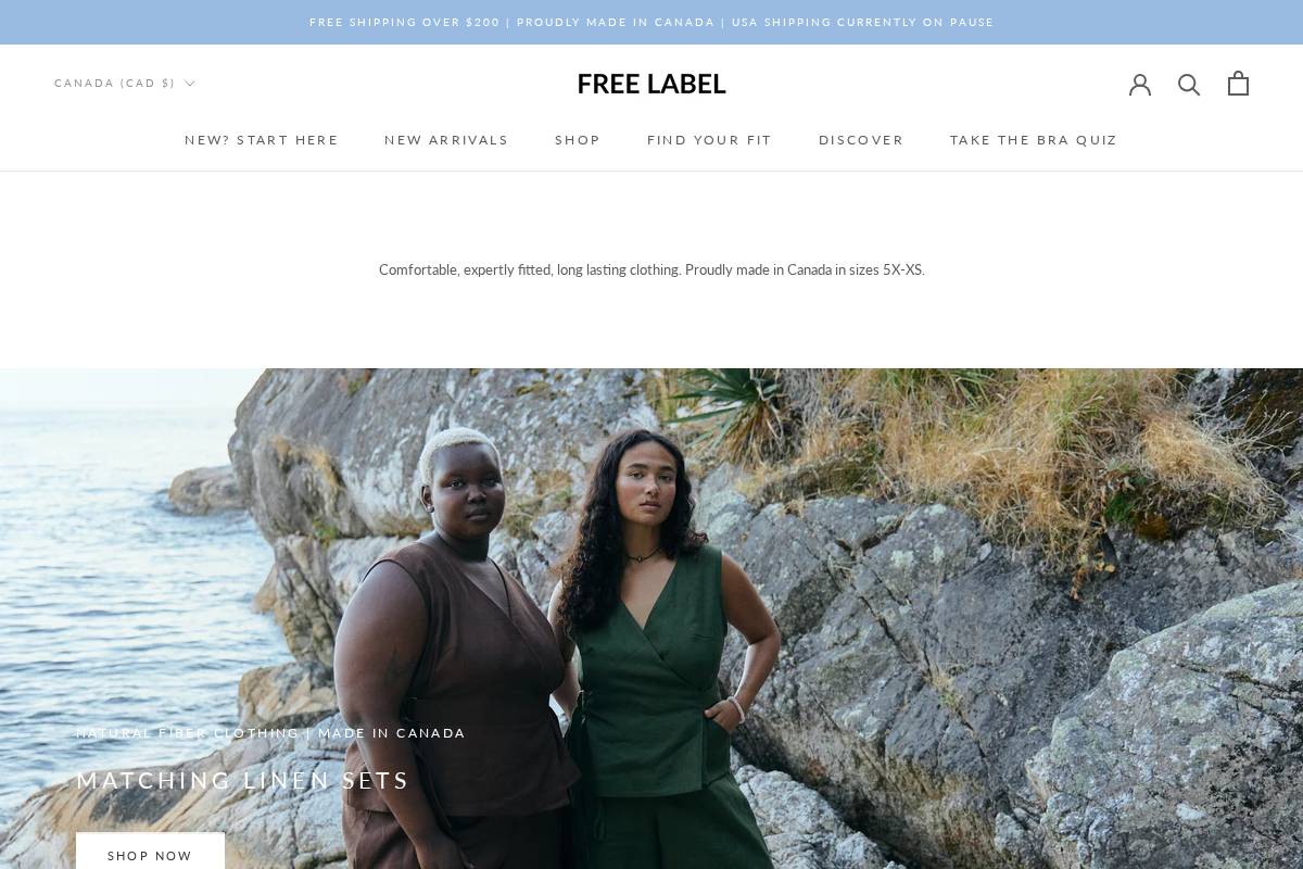 freelabel.com homepage screenshot