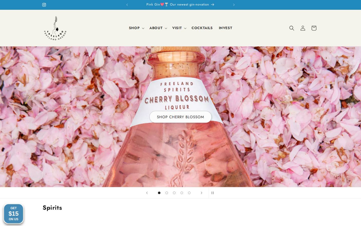 freelandspirits.com homepage screenshot