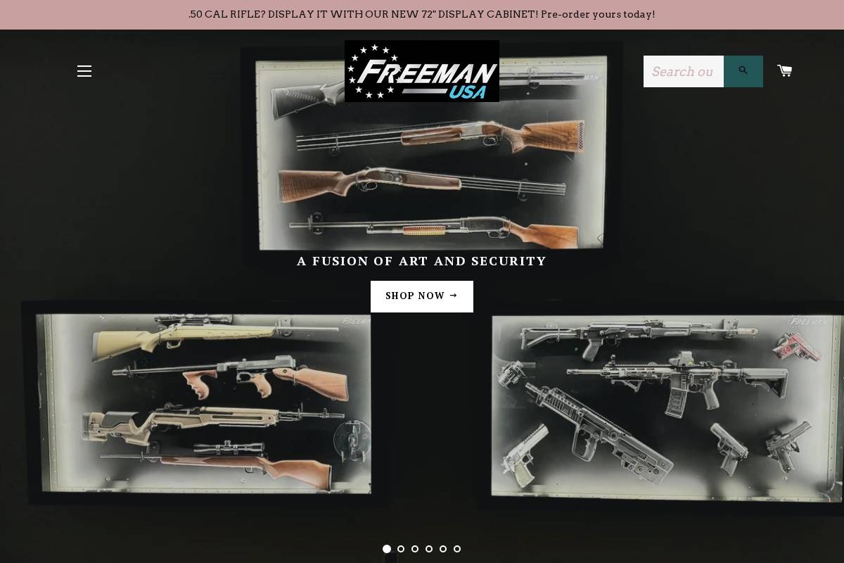 Freeman USA homepage screenshot