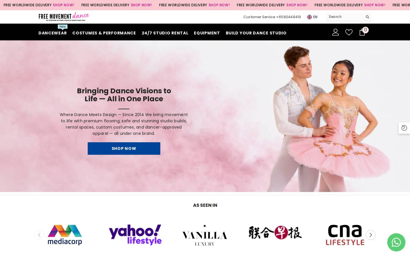freemovementsg.com homepage screenshot