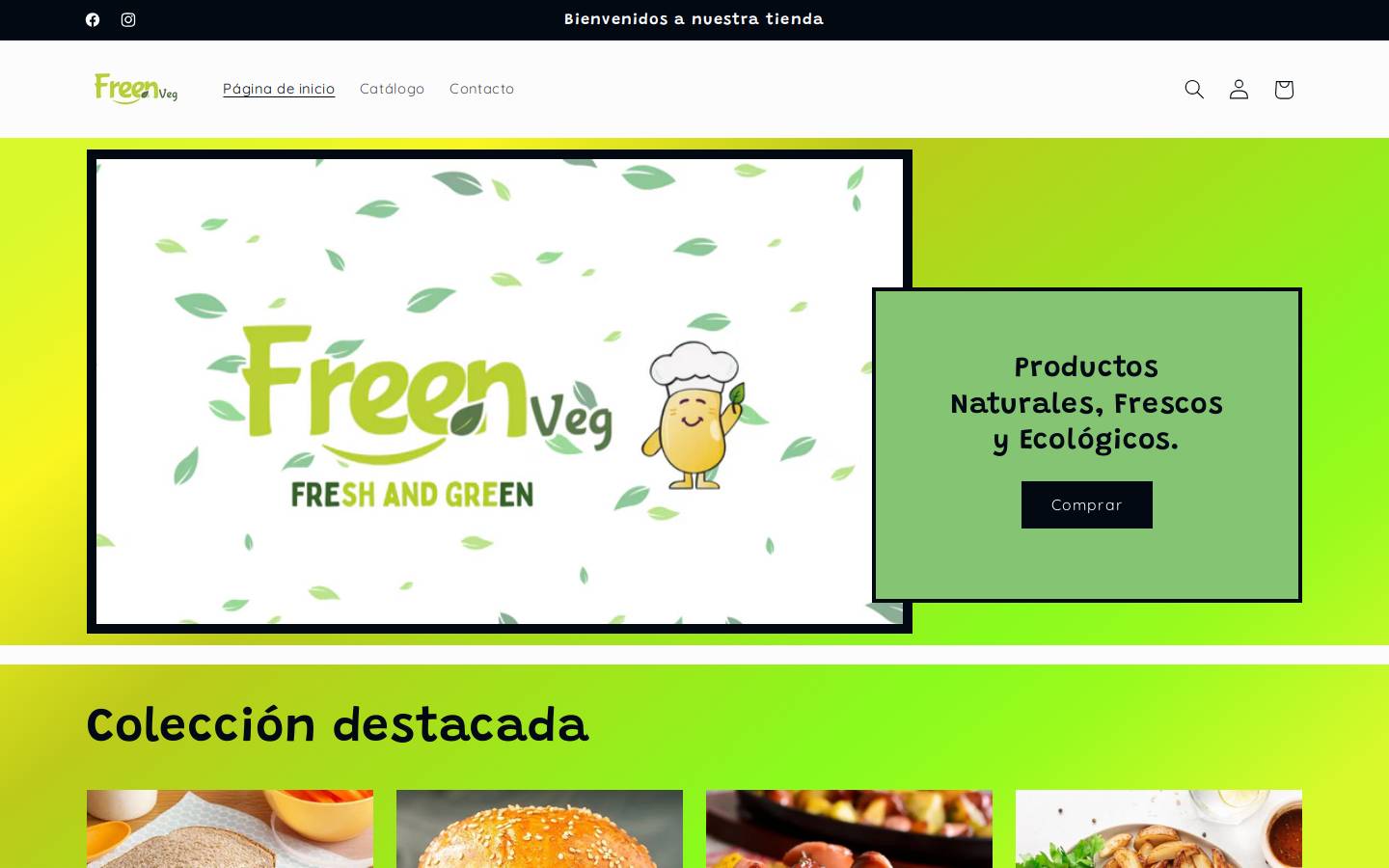 freenveg.com homepage screenshot