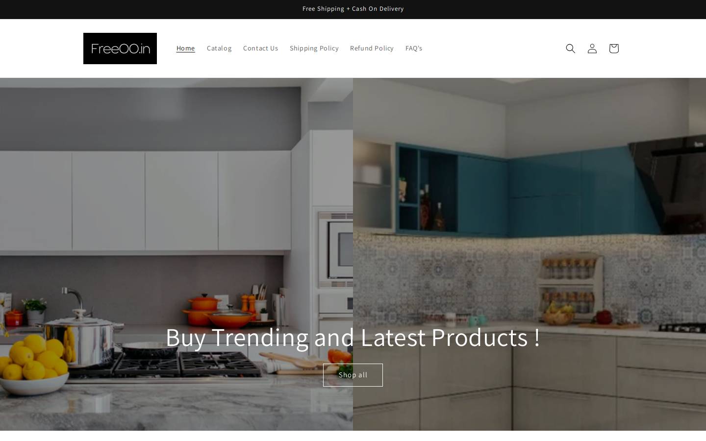 freeoo.in homepage screenshot