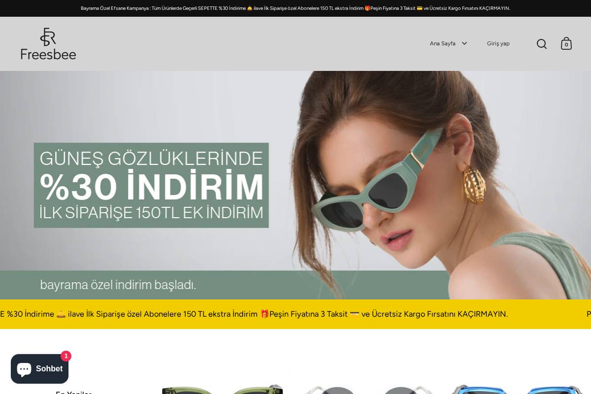 Freesbeebrand homepage screenshot