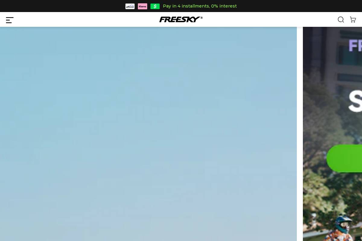 FREESKY eBike homepage screenshot