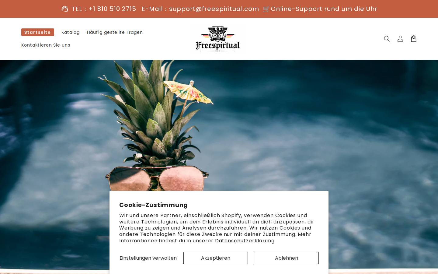 Freespiritual homepage screenshot