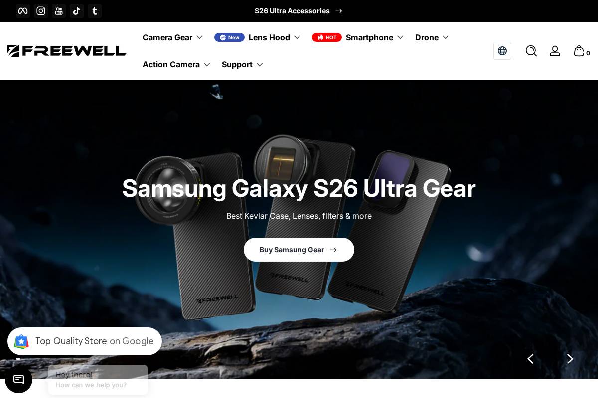 freewellgear.com homepage screenshot