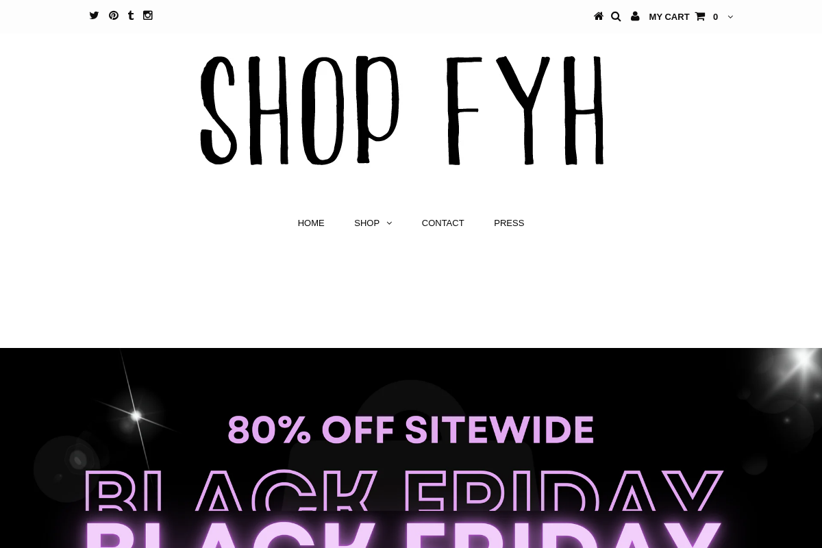 Free Your Heart Apparel homepage screenshot