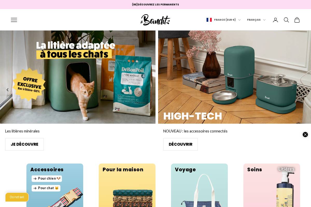 french-bandit.com homepage screenshot