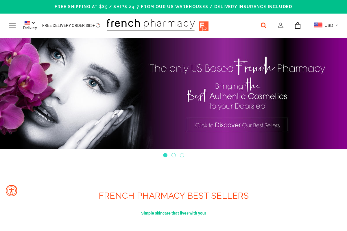 french pharmacy homepage screenshot
