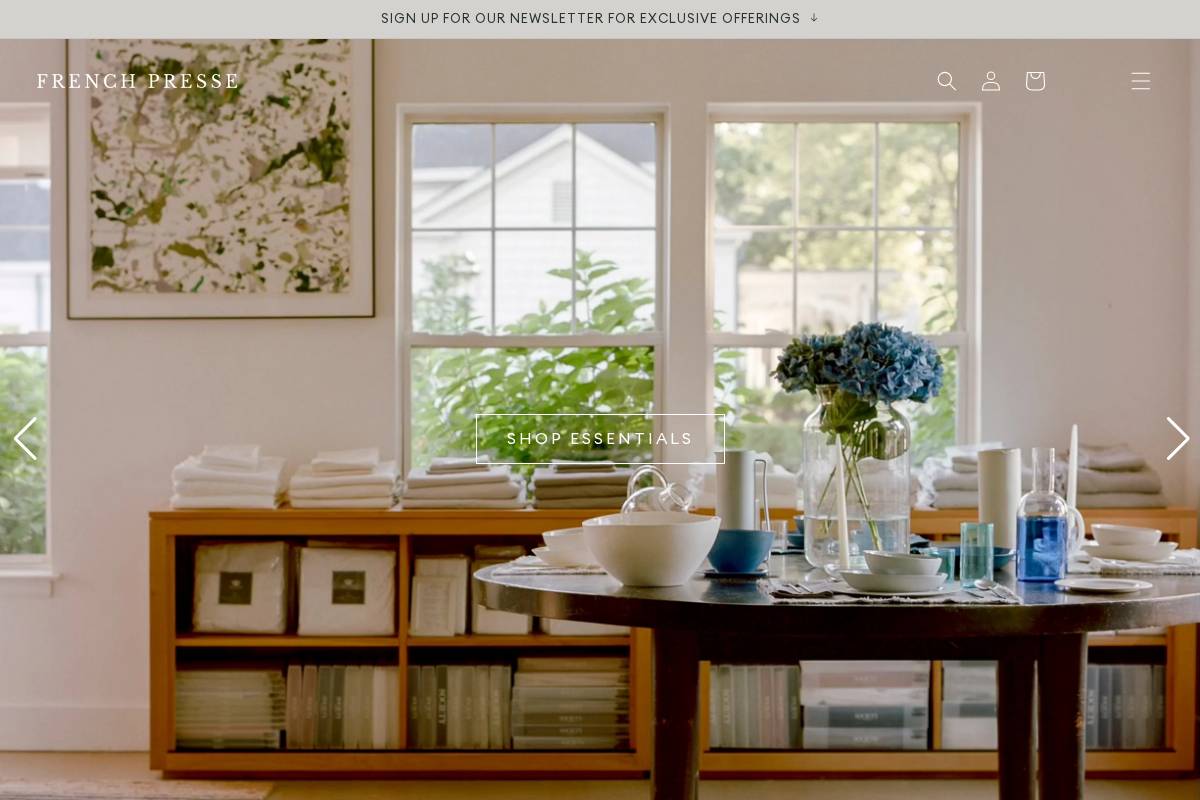 frenchpresse.com homepage screenshot