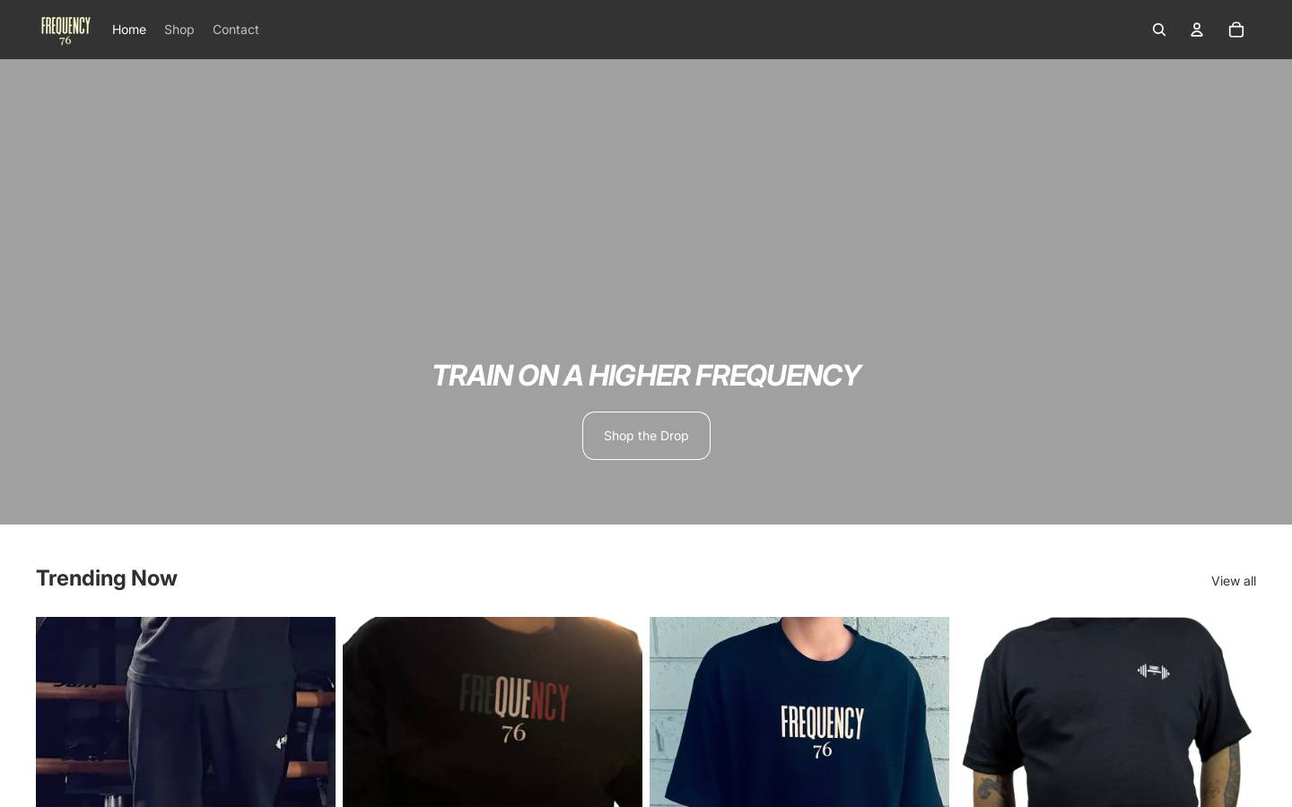 frequency76.com homepage screenshot