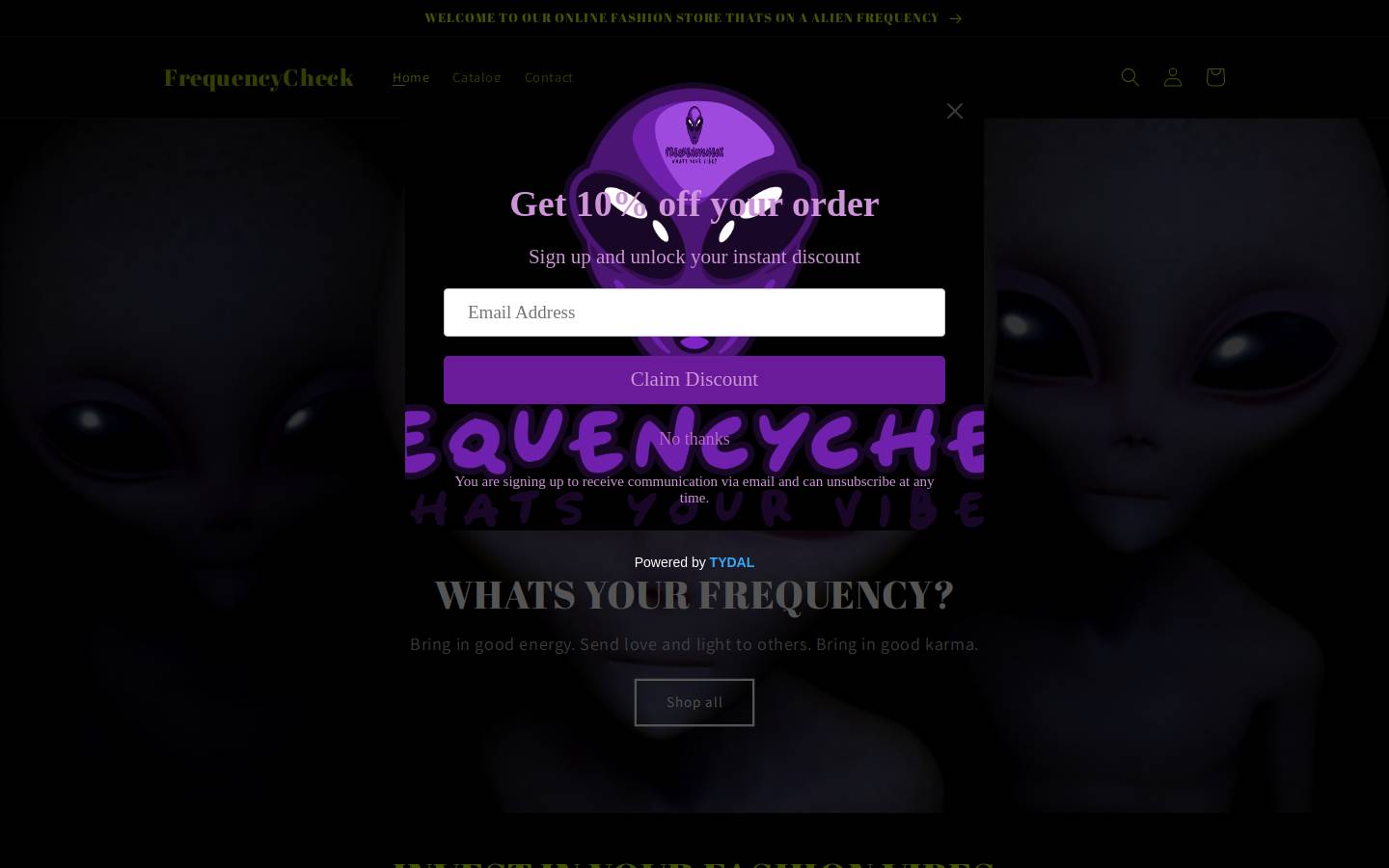 frequencycheck.net homepage screenshot