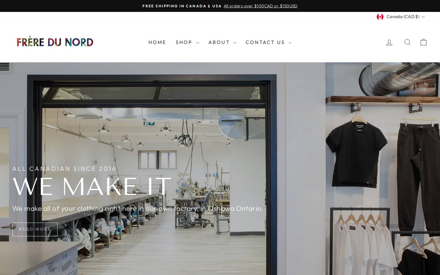 freredunord.ca homepage screenshot